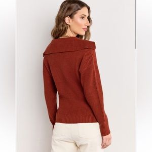 Cyrus Rust Cinnamon Terra Cotta Long Sleeve Sweater Size S
